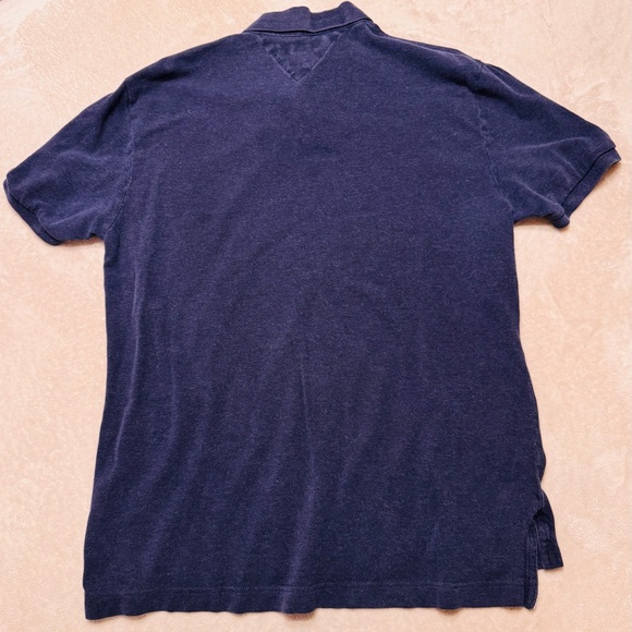 Tommy Hilfiger Navy Classic Fit Polo Shirt Size Large - Picture 2 of 4